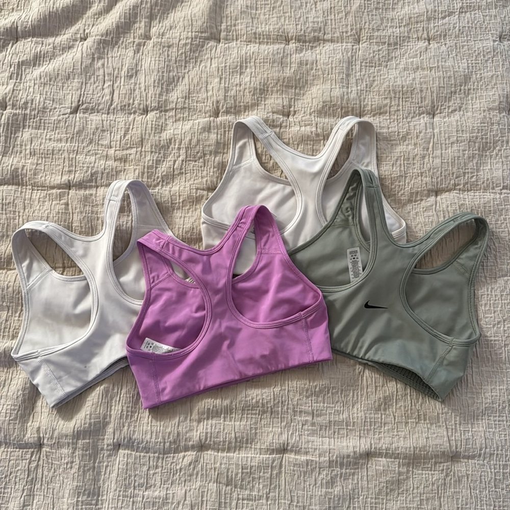 Nike Sports Bras in White, Purple, and Green - Picture 7 of 9